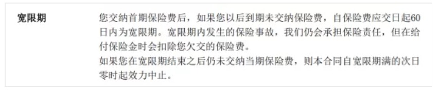 保險中的7個期限分別是什么意思